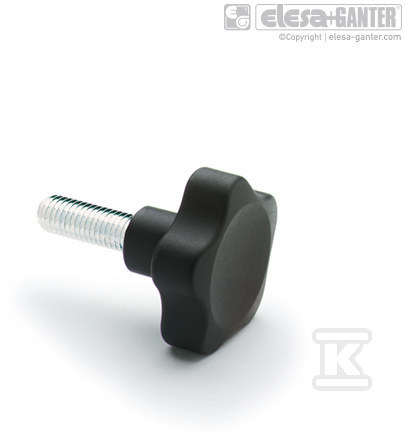 Solid knob VC.692/25 P-M5x16 - VC.692/25 P-M5X16